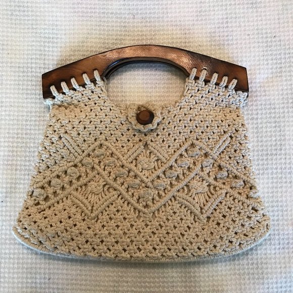 Handbags - Vintage Macrame Handbag